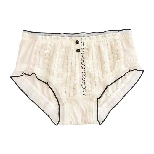 Universal Japanese Simple Cotton Underwear Girls 2025 New Summer Thin Comfortable Breathable Briefs Small Butterfly 12% off for orders of 5 pieces M