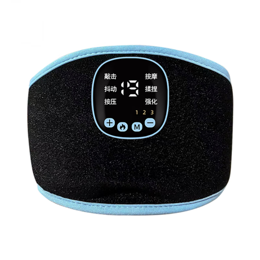 Kang Junhong Hand Rehabilitation Training Device Finger Hand Massager Stroke Hemiplegia Arm Leg Function Electric Five Finger 6 Modes 19 Levels Intensity 3 Levels Hot Compress_Black and Blue