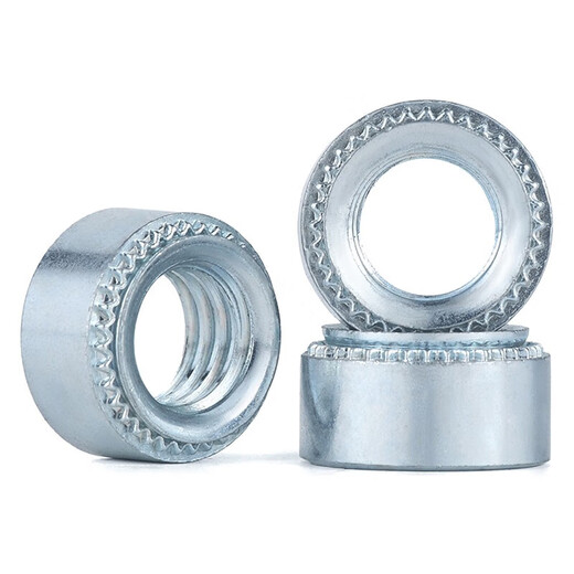 JINGGONG pressure rivet nut galvanized pressure plate nut pressure piece s-m2m3m4m5-0m6-1m8-2m10m12 S-M6-1.8 (100 pieces) Plate thickness 1.9mm