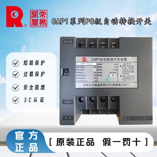 Changshu Switch Manufacturing Co., Ltd. CAP1 series dual power automatic transfer switch manufacturer CAP1-100_JR_2