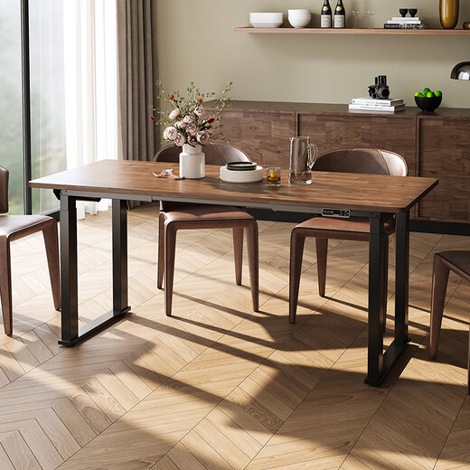 Lege electric lift table large table multi-functional computer desk office study writing dining table E3Q solid wood rubber 1.8M