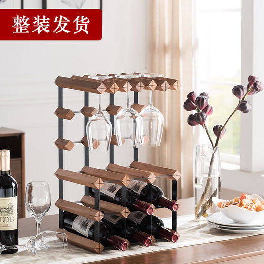 Cat Wine Rack Solid Wood Wine Glass Rack Ornament Wine Red Wine Upside Down Light Luxury Household Red Wine Rack Storage Rack Goblet Rack 5X4 Grid 235mm Depth (Sapele Wood)
