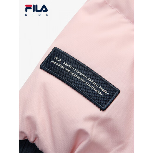 FILA Feila Down Jacket Winter New Style Girls' Warm Jacket for Middle and Large Children Official Flag Authentic Night Machine Blue-FNV 140 cm