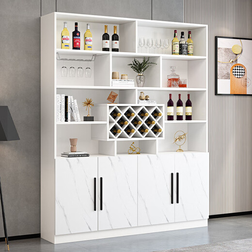Yusenyi Wine Cabinet Partition Cabinet Home Wall Porch Simple Entry Door Shoe Cabinet Integrated Living Room Sideboard Cabinet Storage Cabinet Includes Entry Double Door 100 Teak Color