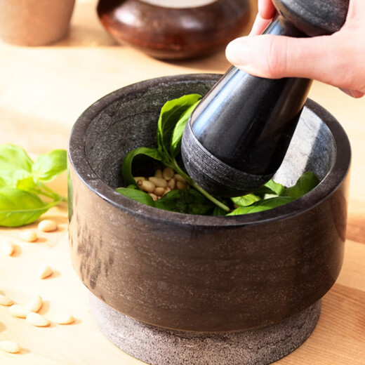 Shantou Lincun Garlic Jar, Garlic Pounding Jar, Household Eds pestle and mortar-marble grinder, double-sided grinder