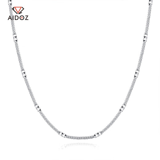 Aido diamond pt950 platinum necklace for women, Chopard inter-column chain, platinum o-shaped chain, shiny with pendant, plain chain, Chopard chain 3.1-3.3g, length 40cm, thickness about 1.2mmM buckle