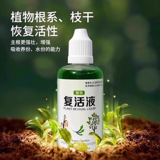 Plant and flower resurrection liquid is specially designed for the yellowing of plant stems and leaf loss. It is a fast-growing, active rooting liquid that strengthens seedlings. Plant resurrection liquid 50ml*2 bottles, early adopter pack.