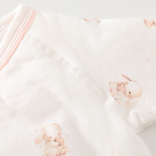 Autumn and winter onesies, newborn clothes, baby onesies, autumn and winter thickened quilted newborn baby butterfly clothes, love bunny 60g quilted butterfly clothes 59cm