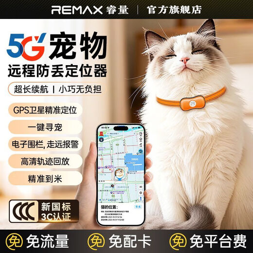 睿量5G智能防丢定位神器远程查找追踪神器轻巧防水安卓通用 3年免费流量【全球GPS实时定位/赠保护套】 【安卓苹果通用】一年质保