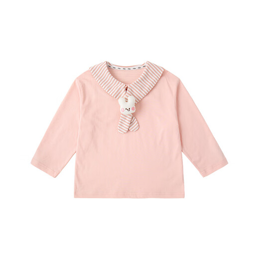 Dudujia College Style Boys T-shirt Spring Clothes Children Skin Friendly Casual Long Sleeve Girls Versatile Spring Shawl Collar Top Yellow Stripes 120