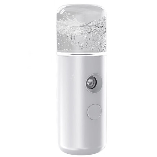 Xiaomi Guoba Hydrating Device Nano Sprayer Oxygen Injection Portable Facial Moisturizing Small Facial Steamer Cold Spray Handheld Humidifying Beauty Device Classic White 30ml Water Tank/Upgraded Nozzle + USB Charging Cable
