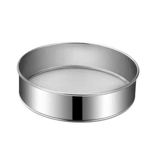 Fat Donglai's same style stainless steel flour sieve filter sieve ultra-fine stainless steel basket gong sieve household food grade purchasing stainless steel flour sieve-17.5cm style-1 piece