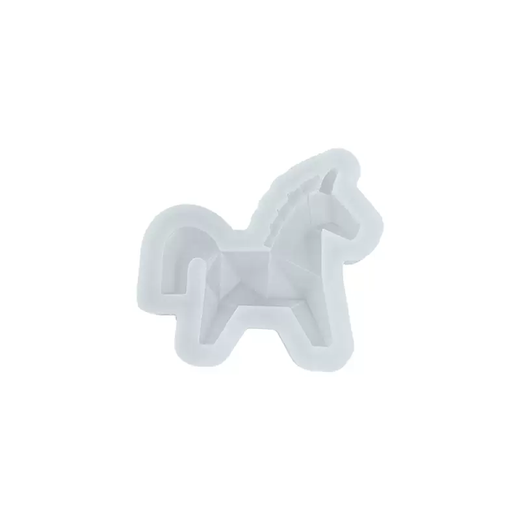Yusen Recalls the Year of the Horse Mold Geometric Pony Silicone Chocolate New Year Cake Baking Ornament Insert Decorative Food Grade Abrasive Tool 1 Style 1 1g