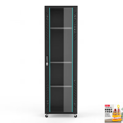 Special offer Totem cabinet 2 series glass door network server cabinet fake one penalty ten upgraded model G26632 width 600 depth 600 height 1610mm32U liters