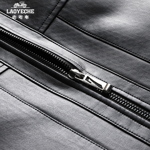 Classic Car (LAOYECHE) Removable Dad's Leather Jacket Men's Autumn and Winter Thickened Warm Middle-aged Short Jacket Jacket Men's Clothing