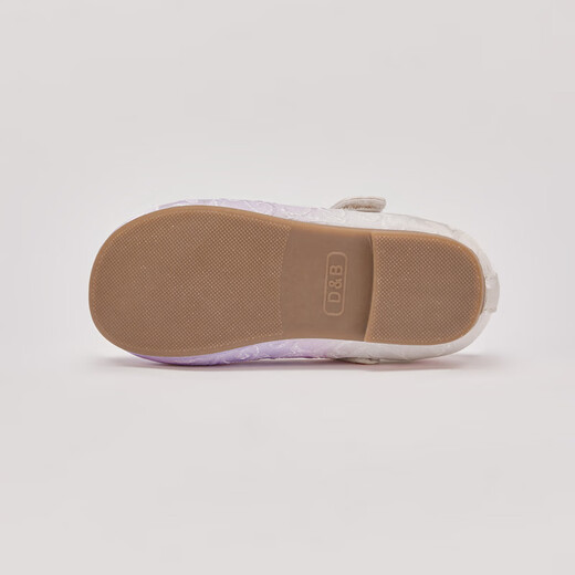 DAVE&BELLA Girls' Leather Shoes Chinese Style Children's Hanfu Shoes 2026 Spring New Baby Girls' Shoes Children's Casual Shoes Gradient Purple Ready Stock 21