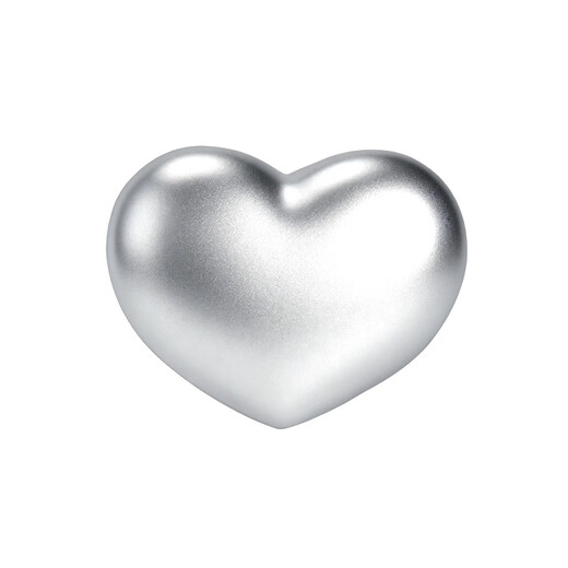 Plain bamboo pure silver 9999 love heart silver ornaments heart/love 100g collection gift investment