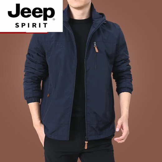 JEEP SPIRIT男装品牌户外夹克男士外套秋冬季2025新款中年男装秋装上衣 9898卡其 款 厚款 2XL 140-150