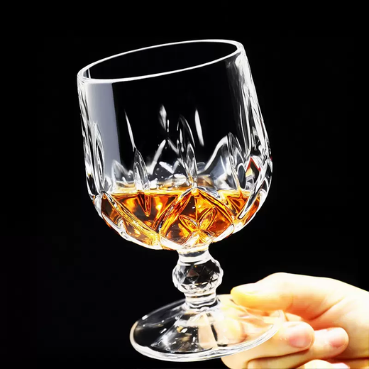 Yusenyi household high-end accessible high-end high-end crystal whiskey glass short brandy red wine glass cognac wine glass set single water drop 230ml 230ml 230 pieces single water drop 230ml