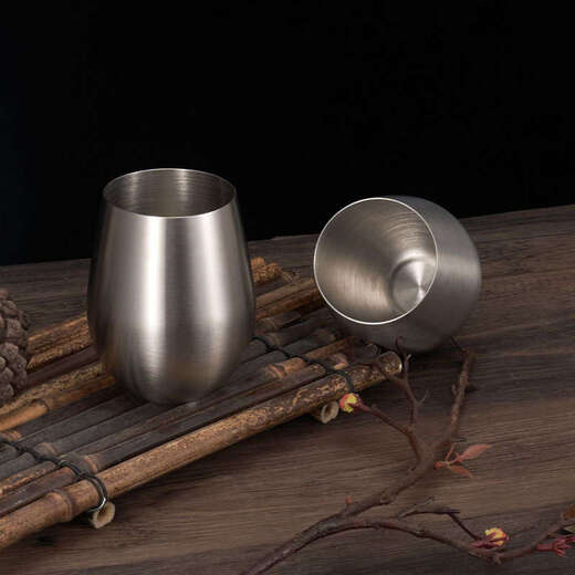 Yusenyi 3 stainless steel beer mouthwash cup 5L cup single layer water cup brushed gold