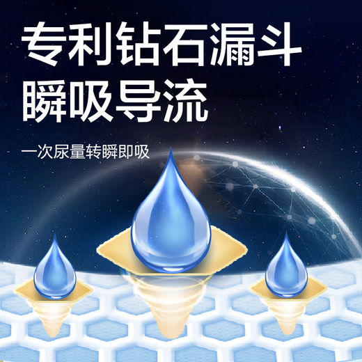 Reliable (COCO) reinforced adult diapers L60 (hip circumference 95-120cm) thickened day and night universal diapers for the elderly