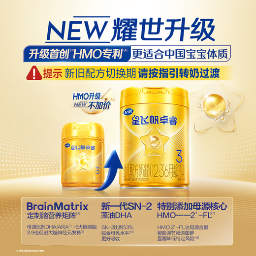 Feihexing Feifan Zhuorui Infant Formula Milk Powder Stage 3 (1-3 years old) 750g Lactoferrin Dad Sampling Test