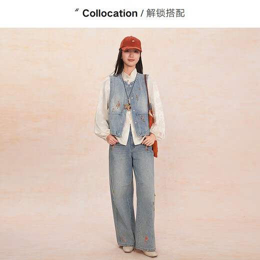 Fragment (dribs&drabs) shirt women's 2026 spring new stand-up collar jacquard national style elegant retro design commuter lantern sleeve shirt off-white M