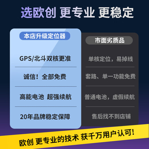 Ou Chuang gps positioning tracker anti-theft installation-free vehicle micro-positioning artifact ultra-small car car locator