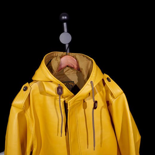 CHEVALPES国际一线品牌经典硬汉具备PARKA鱼尾大衣美式复古M51牛皮皮衣长款 绿色牛皮 S