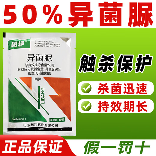 50% iprodione isopyramide fungicide, tomato gray mold special fungicide, genuine special pesticide fungicide 100g*1 bag, welfare version