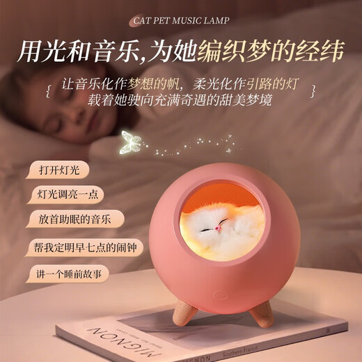 Gegeju AI children's toys New Year's birthday gift 8 girls 9 girls 10-15 practical 6 advanced 12 educational 7-14 years old SF-Ghostwriting greeting card white cat nest lamp (New Year packaging + gift bag)