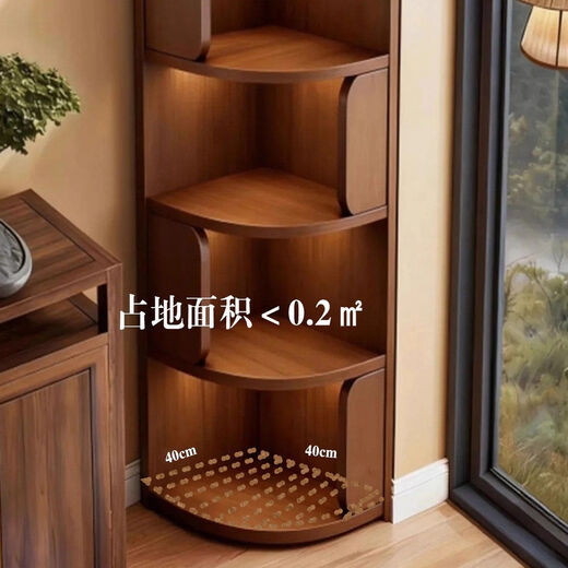 Fantasy corner bookshelf living room corner storage rack integrated wall-to-wall floor-standing corner bookcase vertical storage locker lotus white x 5 layers 150cm practical, stable, durable and long-lasting