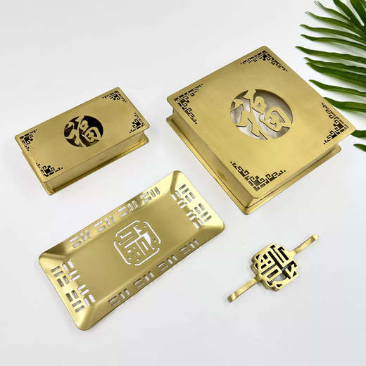 Zhizhou 304 stainless steel chopstick holder, chopstick holder, chopstick pillow, tableware holder, hotel restaurant chopstick holder, dual-purpose, three-purpose chopstick and spoon rest series, lucky stainless steel toothpick box-gold