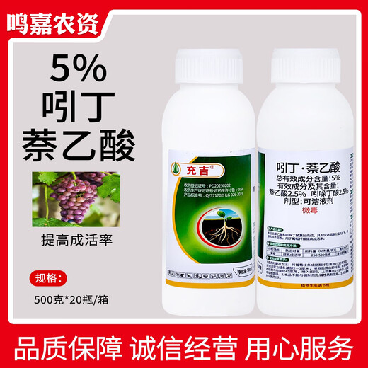 Indolebutyric acid Naphthalene Acetic Acid 5% Indolebutyric Acid Naphthalene Acetic Acid Improves Grape Survival Rate Plant Growth Regulator 500g*1 Bottle
