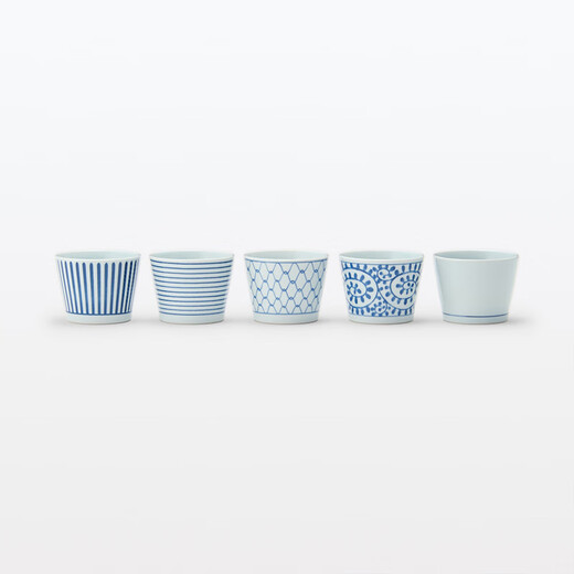 MUJI Hasamiyaki soba cup tableware household mesh pattern diameter 8.5cm