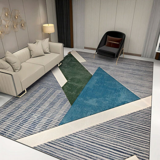 Fantasy fashionable simple grand living room large carpet personalized art geometric pattern floor mat sofa front coffee table blanket can be customized JH+072 200x300 cm (environmental protection and mite removal)