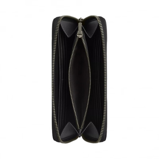 COACH Lightning Bolt Print Leather Wallet Men's Black Black 1 Black 2