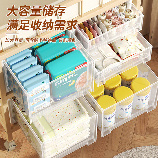 Fantasy Baby Changing Table Drawer Storage Box Diaper Cotton Soft Towel Storage Box Japanese Style Type A Storage Diaper Changing Pad Bath Towel Suitable for Diaper Table Thickened Material