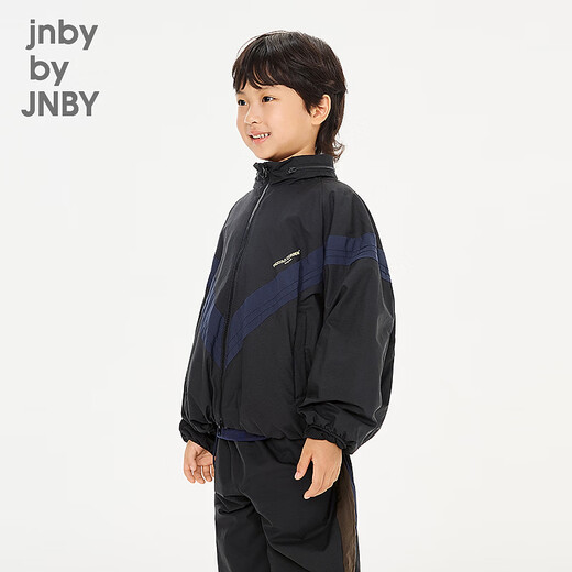 Jnby by JNBY Sports Series New Jiangnan Buyi Children's Sports Jacket O Type 26 Spring Boys and Girls 1Q1610980 001/Black 140 cm