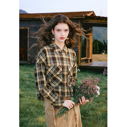 Wancaoyi (wancaoyi) 2026 spring new shirt C13522511 olive green XS