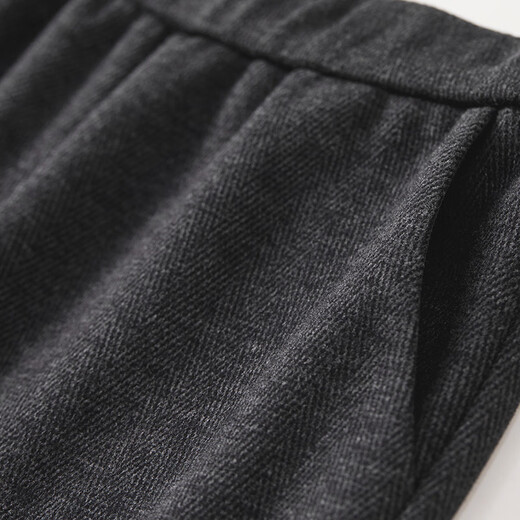 Shandubila thickened sheep wool casual pants women's winter loose hanging glutinous rice pants warm woolen material straight slightly wide trousers