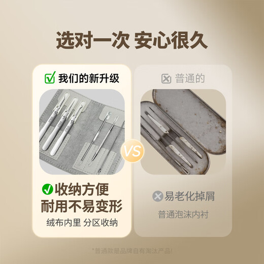 Top-notch Japanese cell clip, acne needle, blackhead clip, medical 0.01 cleaning tool to close the mouth to squeeze acne, beauty salon 6 pieces