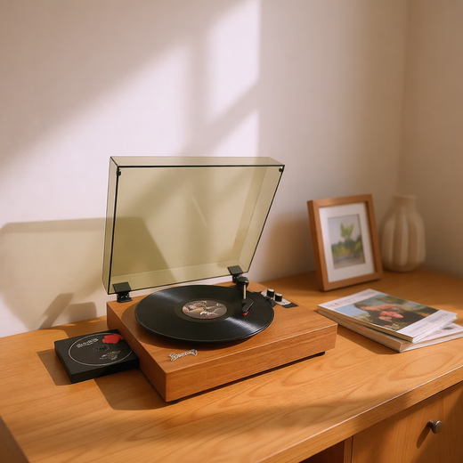 Starpather flagship new product S300Pro vinyl/CD/Bluetooth three-in-one record player birthday Christmas gift Bluetooth speaker retro gramophone family model 3-in-1 record player + M90A speaker + Jay Chou CD