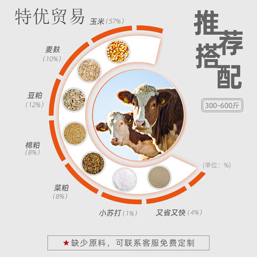 OIMG British-American cattle feed cattle feed calves fast lengthening frame fattening Zhengda growth promoting cattle premix 2