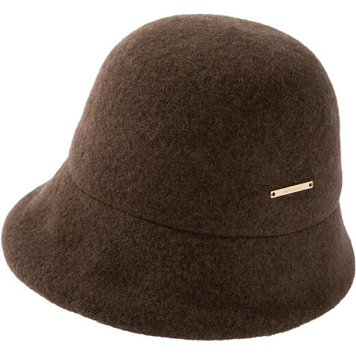 Siggi Wool Hat Women's Fisherman Hat Autumn and Winter Fashionable Warm Curly Hat Showing Your Face for Mom and Elders Almond Rice Comes with a Beautiful Gift Bag Wearable Head Size (56-58cm)