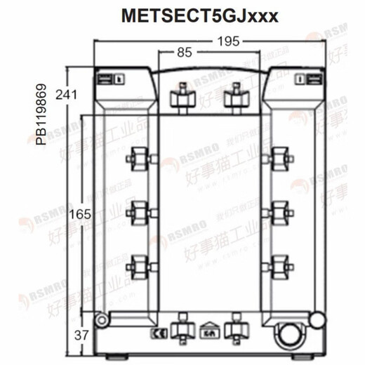 Schneider split current transformer CT current ratio 1600/5 busbar 85X165 METSECT5GJ200 current transformation ratio 2000_5 busbar