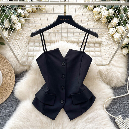 European and American style light luxury and high-end strap tube top for women, slim temperament design, niche royal lady, red, one size fits all