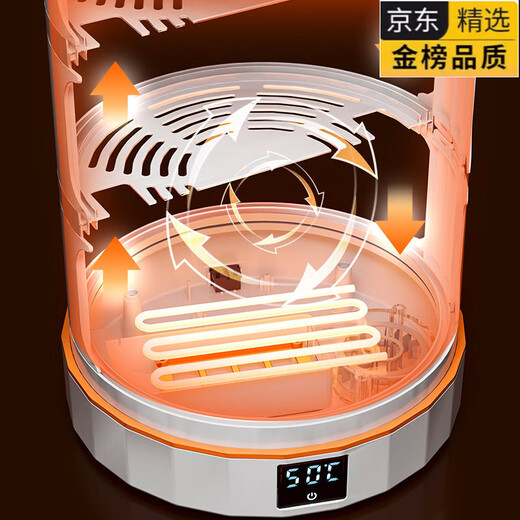 SMVP Japan Insulated Vegetable Cover 2025 New Home Winter Heating Rice Hot Vegetable Rice Artifact Vegetable Cover Multi-layer Insulation Box 3 Layers - Intelligent Heating and Constant Temperature Model One-click Temperature Lock_Hot Air Circulation