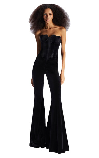 Hot Selling 2023 Summer New European and American Fashion Bandage Heart Shape Tube Top High Street Short Top Black XS