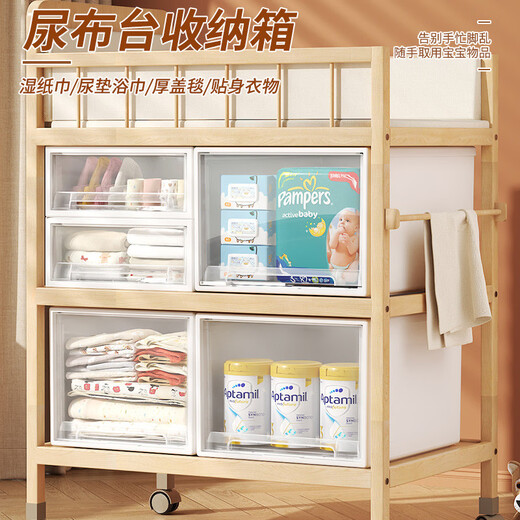 Fantasy Baby Changing Table Drawer Storage Box Diaper Cotton Soft Towel Storage Box Japanese Style Type A Storage Diaper Changing Pad Bath Towel Suitable for Diaper Table Thickened Material